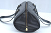Authentic Louis Vuitton Epi Soufflot Black Hand Bag M52222 LV 2266J