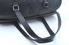 Authentic Louis Vuitton Epi Soufflot Black Hand Bag M52222 LV 2266J