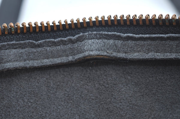 Authentic Louis Vuitton Epi Soufflot Black Hand Bag M52222 LV 2266J