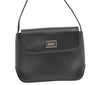 Authentic BURBERRY Vintage Leather Shoulder Hand Bag Purse Black 2266K