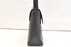 Authentic BURBERRY Vintage Leather Shoulder Hand Bag Purse Black 2266K