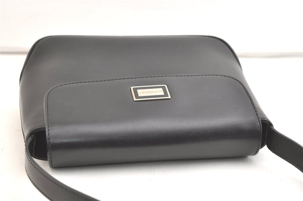 Authentic BURBERRY Vintage Leather Shoulder Hand Bag Purse Black 2266K