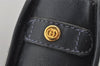 Authentic GUCCI Vintage Micro GG PVC Leather Shoulder Tote Bag Navy Blue 2267I