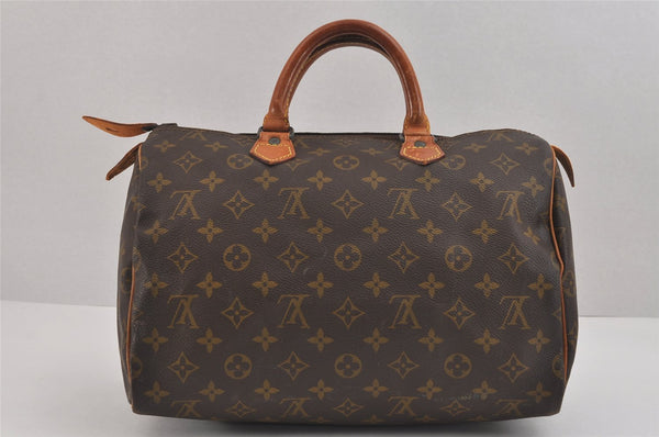 Authentic Louis Vuitton Monogram Speedy 30 Hand Boston Bag Old Model LV 2267J