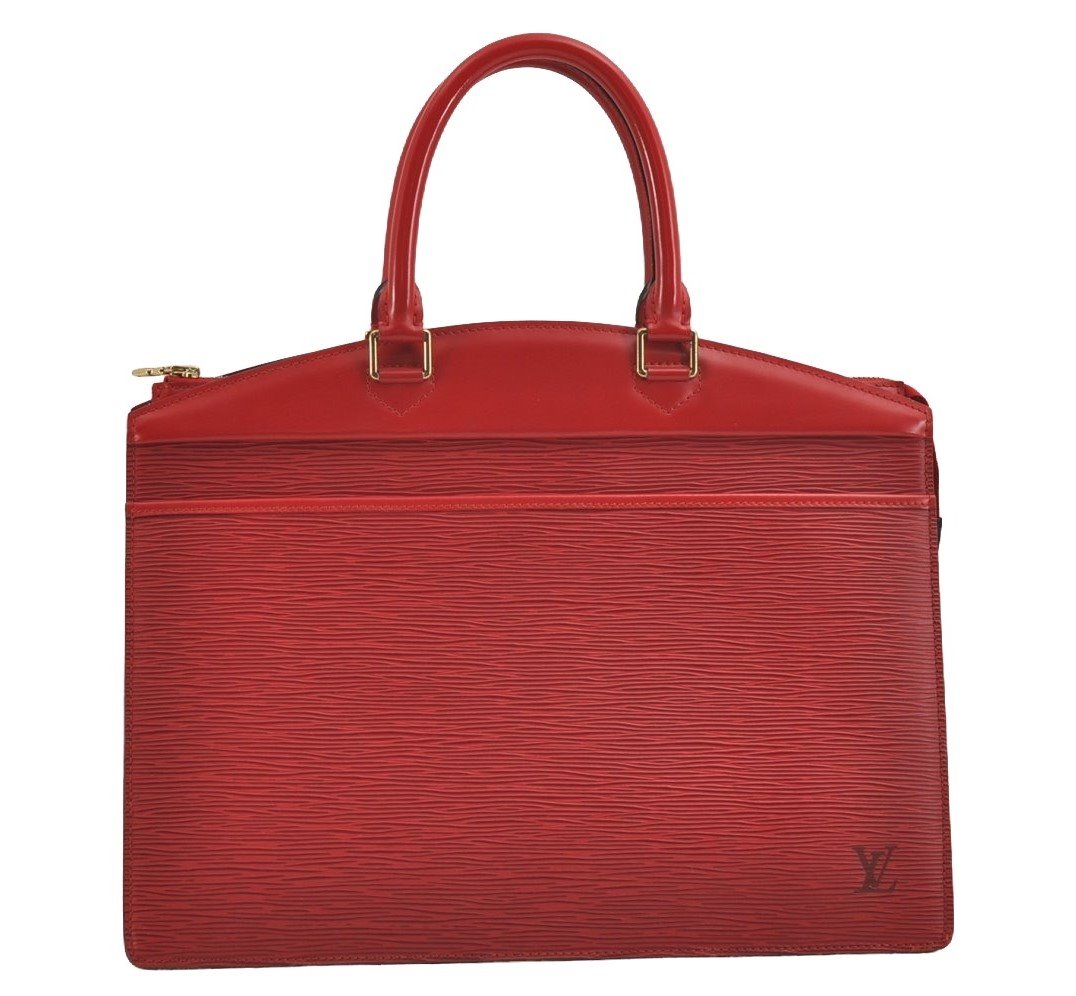 Authentic Louis Vuitton Epi Riviera Hand Bag Red M48187 LV 2268J
