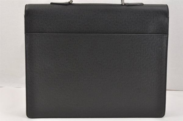 Authentic Louis Vuitton Taiga Robusto 2 Briefcase Hand Bag Black M31042 LV 2269K