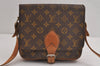 Authentic Louis Vuitton Monogram Cartouchiere MM Shoulder Bag Old Model 2270J