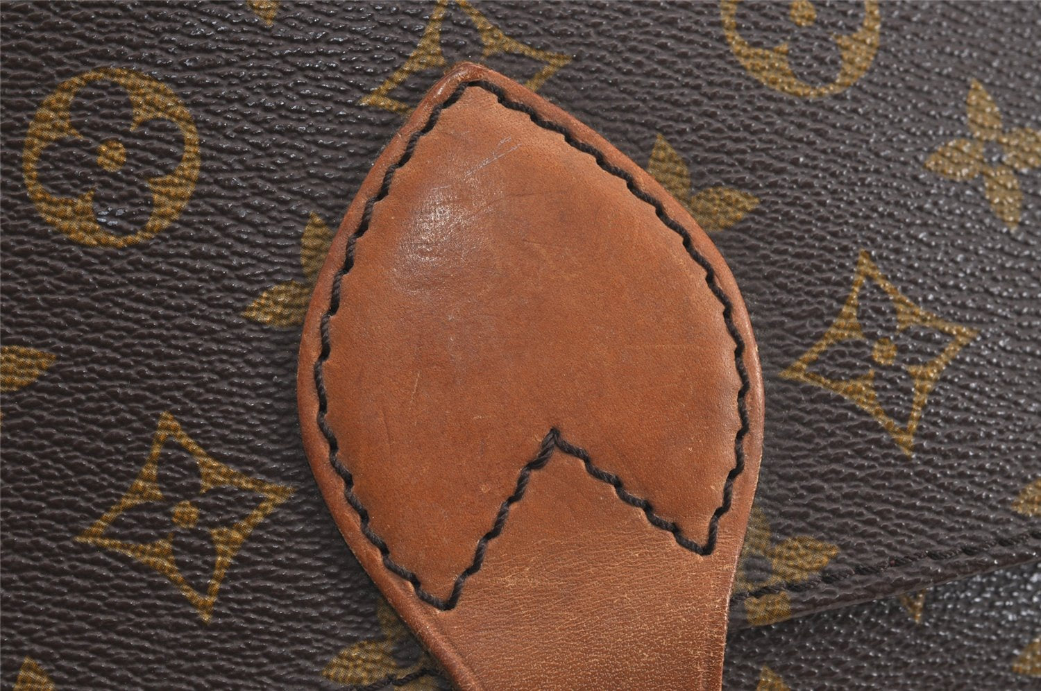 Authentic Louis Vuitton Monogram Cartouchiere MM Shoulder Bag Old Model 2270J