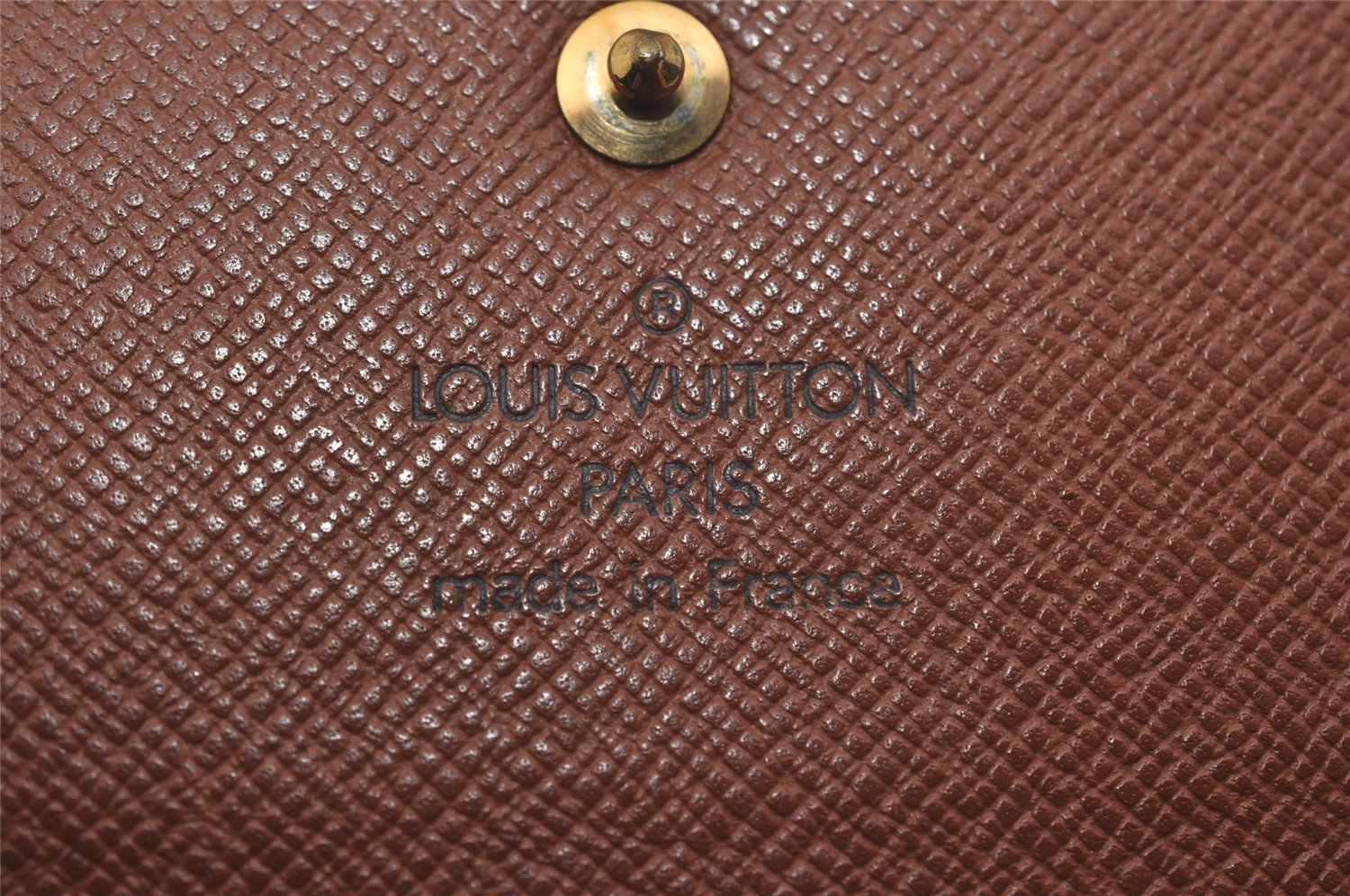 Authentic Louis Vuitton Monogram Porte Tresor International M61215 Wallet 2271I