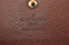 Authentic Louis Vuitton Monogram Porte Tresor International M61215 Wallet 2271I