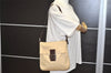 Authentic FENDI Zucca Mamma Baguette Shoulder Bag Canvas Leather Beige 2271J