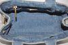 Authentic PRADA DENIM Canapa SS 2Way Shoulder Hand Bag Purse 1BG439 Blue 2272J