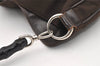Authentic GUCCI Bamboo 2Way Shoulder Hand Bag Nylon Leather 0011577 Brown 2274J