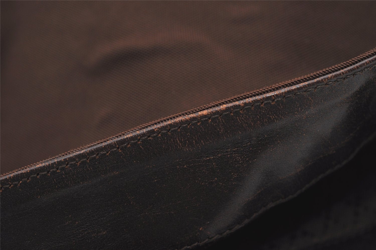 Authentic GUCCI Bamboo 2Way Shoulder Hand Bag Nylon Leather 0011577 Brown 2274J