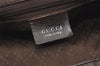 Authentic GUCCI Bamboo 2Way Shoulder Hand Bag Nylon Leather 0011577 Brown 2274J