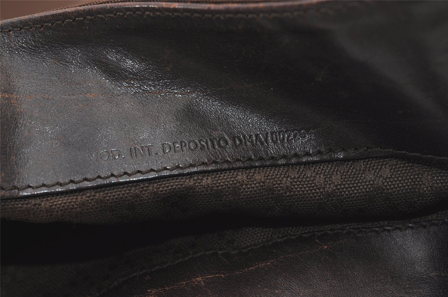 Authentic GUCCI Bamboo 2Way Shoulder Hand Bag Nylon Leather 0011577 Brown 2274J