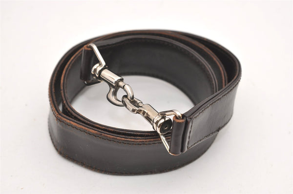 Authentic GUCCI Bamboo 2Way Shoulder Hand Bag Nylon Leather 0011577 Brown 2274J