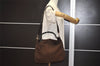 Authentic GUCCI Bamboo 2Way Shoulder Hand Bag Nylon Leather 0011577 Brown 2274J