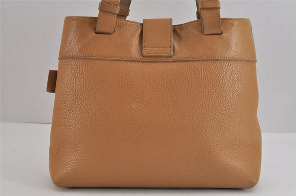 Authentic GUCCI Vintage Shoulder Hand Tote Bag Purse Leather Brown 2275J