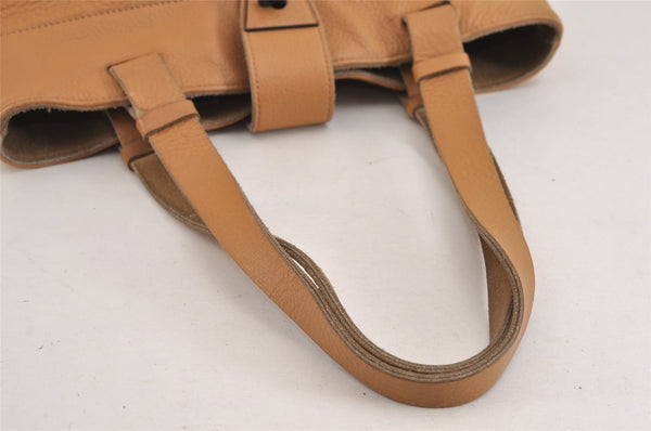 Authentic GUCCI Vintage Shoulder Hand Tote Bag Purse Leather Brown 2275J