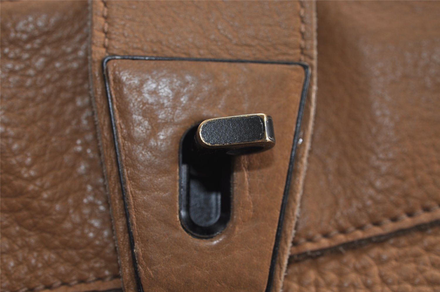 Authentic GUCCI Vintage Shoulder Hand Tote Bag Purse Leather Brown 2275J