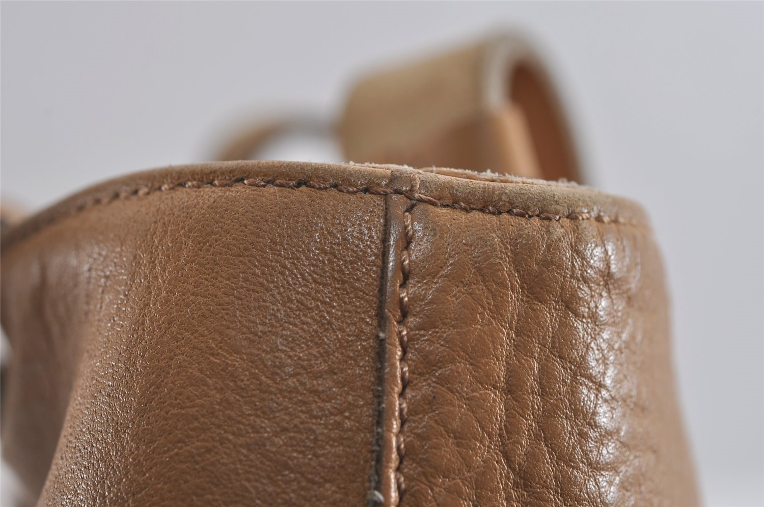 Authentic GUCCI Vintage Shoulder Hand Tote Bag Purse Leather Brown 2275J