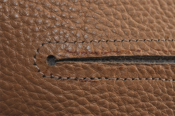 Authentic GUCCI Vintage Shoulder Hand Tote Bag Purse Leather Brown 2275J