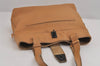 Authentic GUCCI Vintage Shoulder Hand Tote Bag Purse Leather Brown 2275J
