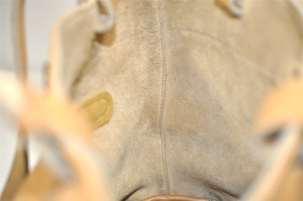 Authentic GUCCI Vintage Shoulder Hand Tote Bag Purse Leather Brown 2275J