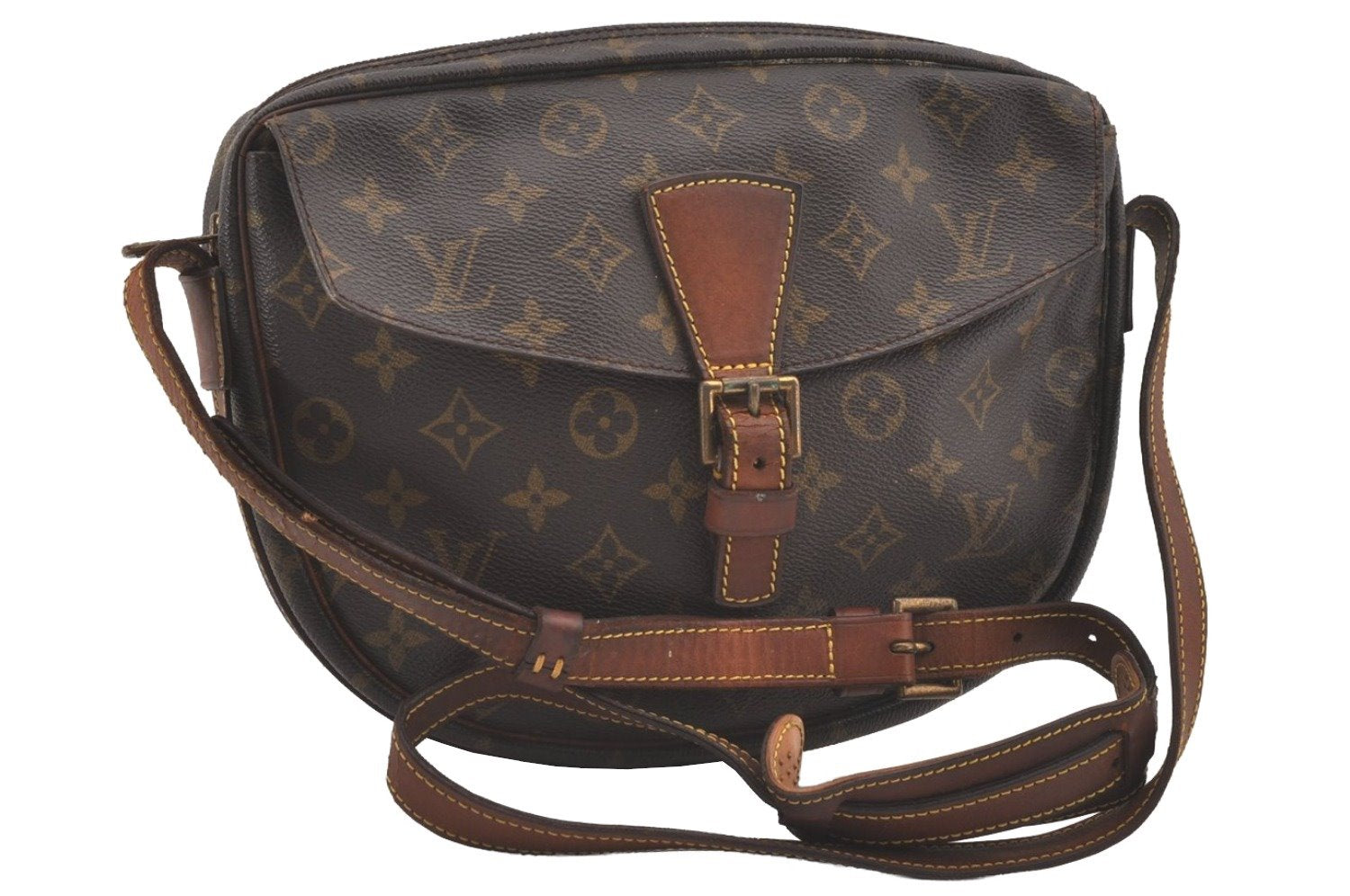 Authentic Louis Vuitton Monogram Jeune Fille MM M51226 Shoulder Cross Bag 2276J