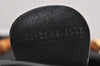 Authentic GUCCI Bamboo 2Way Shoulder Drawstring Bag Purse Leather Black 2276K