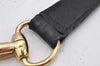 Authentic GUCCI Bamboo 2Way Shoulder Drawstring Bag Purse Leather Black 2276K
