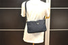 Authentic PRADA TESSUTO TEC Nylon Leather Shoulder Bag B9716 Navy Blue 2277I