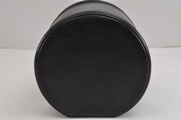 Authentic Louis Vuitton Epi Cannes Cosmetic Hand Bag Black M48032 Junk 2277J