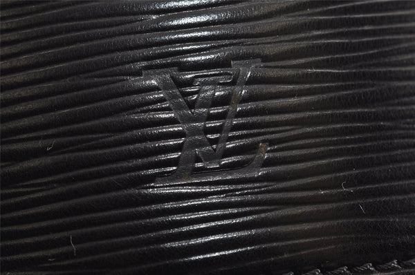 Authentic Louis Vuitton Epi Cannes Cosmetic Hand Bag Black M48032 Junk 2277J