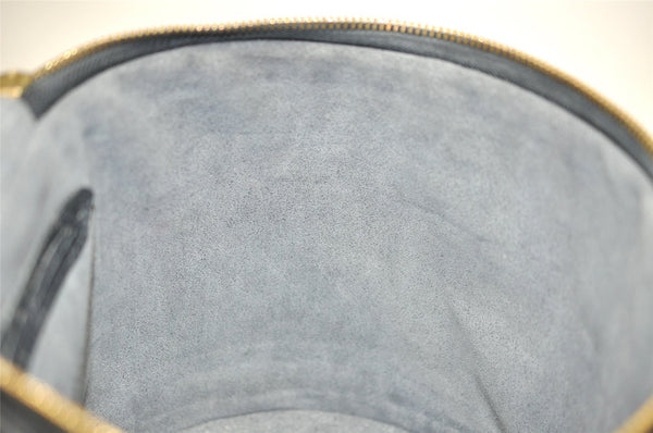 Authentic Louis Vuitton Epi Cannes Cosmetic Hand Bag Black M48032 Junk 2277J