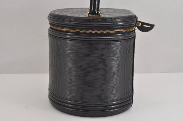 Authentic Louis Vuitton Epi Cannes Cosmetic Hand Bag Purse Black M48032 LV 2278J