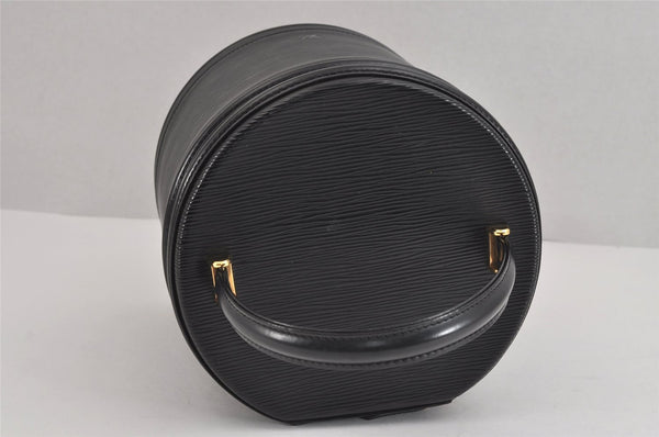 Authentic Louis Vuitton Epi Cannes Cosmetic Hand Bag Purse Black M48032 LV 2278J