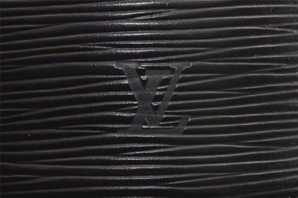 Authentic Louis Vuitton Epi Cannes Cosmetic Hand Bag Purse Black M48032 LV 2278J