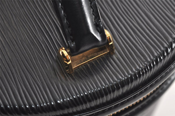 Authentic Louis Vuitton Epi Cannes Cosmetic Hand Bag Purse Black M48032 LV 2278J