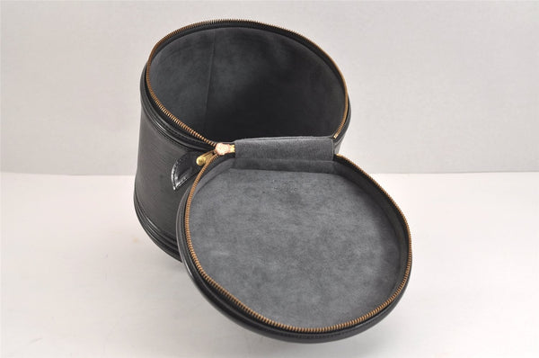Authentic Louis Vuitton Epi Cannes Cosmetic Hand Bag Purse Black M48032 LV 2278J