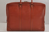 Authentic Louis Vuitton Epi Porte Documents Voyage Briefcase M54473 Brown 2280J