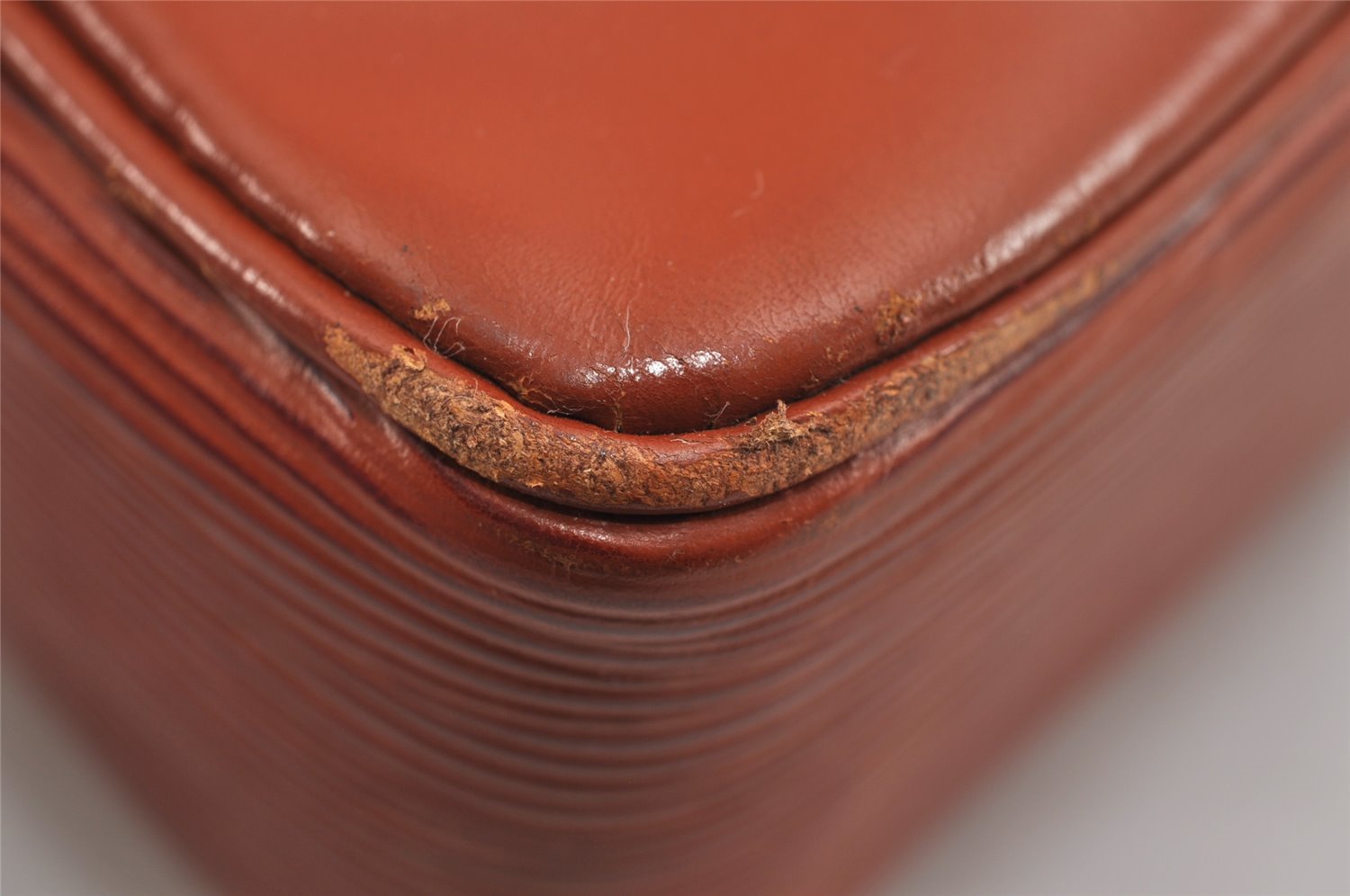 Authentic Louis Vuitton Epi Porte Documents Voyage Briefcase M54473 Brown 2280J