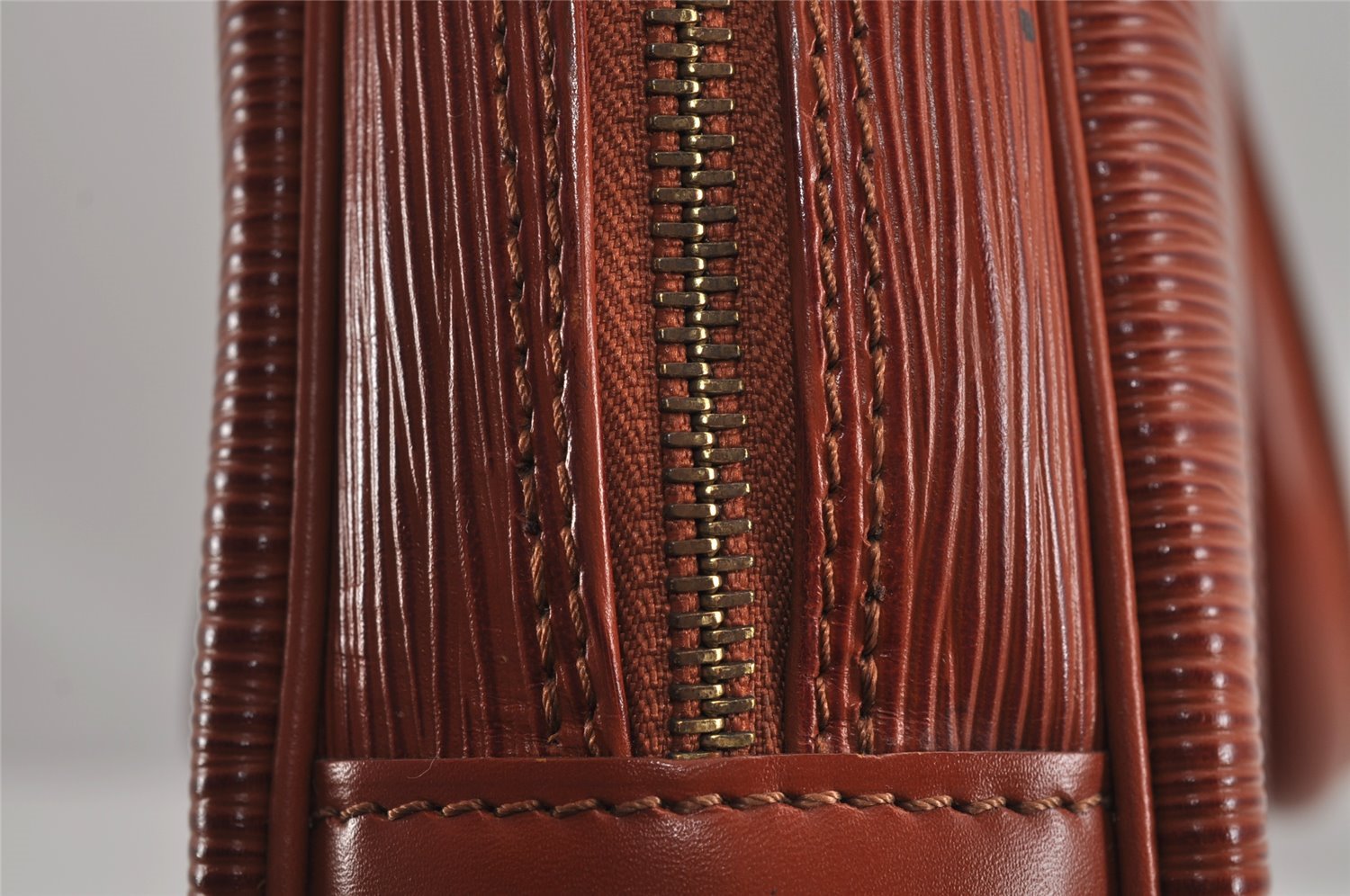 Authentic Louis Vuitton Epi Porte Documents Voyage Briefcase M54473 Brown 2280J