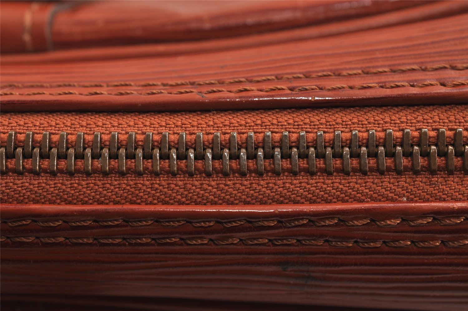 Authentic Louis Vuitton Epi Porte Documents Voyage Briefcase M54473 Brown 2280J