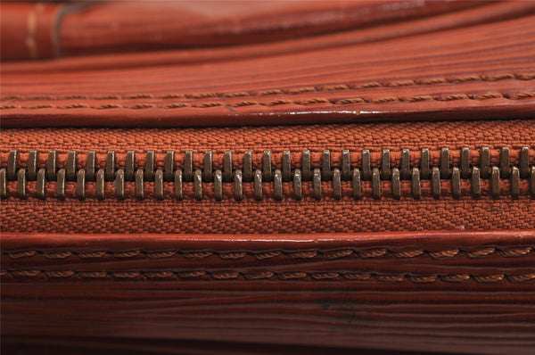 Authentic Louis Vuitton Epi Porte Documents Voyage Briefcase M54473 Brown 2280J