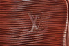 Authentic Louis Vuitton Epi Porte Documents Voyage Briefcase M54473 Brown 2280J