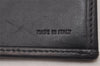 Authentic FENDI Vintage Zucchino Long Wallet Purse Canvas Leather Black 2281I