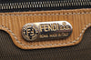 Authentic FENDI Zucca 2Way Shoulder Hand Bag Canvas Leather Brown Junk 2282I