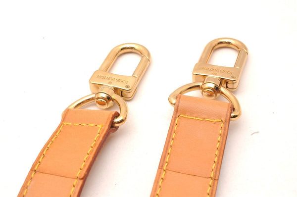 Authentic Louis Vuitton Leather Shoulder Strap Beige 35.8-42.9" LV 2282J